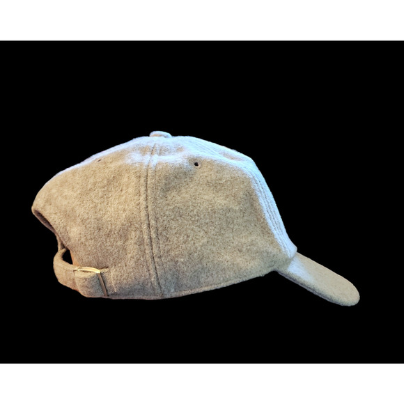 PINK - Victoria's Secret Gray Wool Blend One Size Adjustable Baseball Cap Hat - Picture 7 of 8